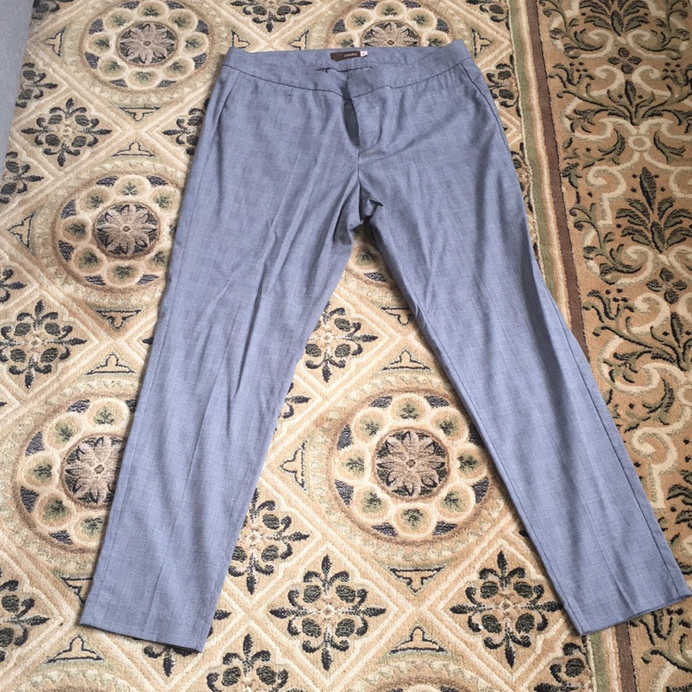 Crosby black and white patterned dress pants